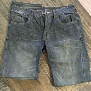 Men’s Buffalo STRAIGHT SIX Whiskered and Contrasted Jeans - size 32